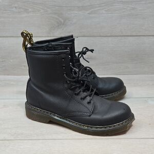 Dr.Martens Women 1460J Black Kids Boots Moto Shoes Sz 5L